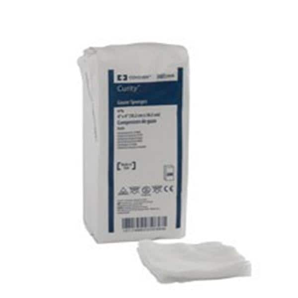 Curity 100% Cotton Gauze Sponge 4x4" 8 Ply Non-Sterile USP Type VII LF