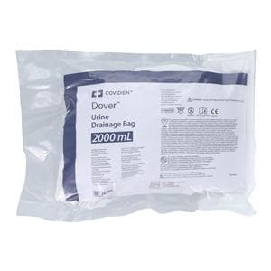 Dover Urinary Drainage Bag 2000cc Disposable Anti-Reflux Chamber, 20 EA/CA