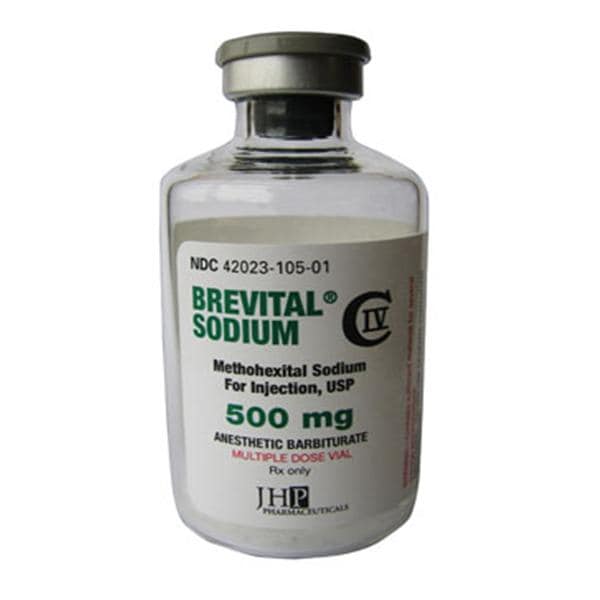 Brevital Sodium Injection 500mg MDV 50mL Each, 10 EA/CA