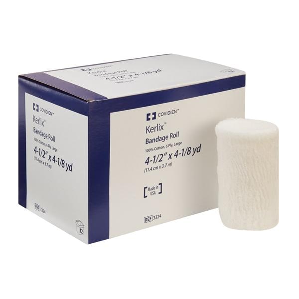 Kerlix Gauze Bandage Cotton 4-1/2"x4.1yd 6 Ply Non-Sterile 12/Bx, 4 BX/CA