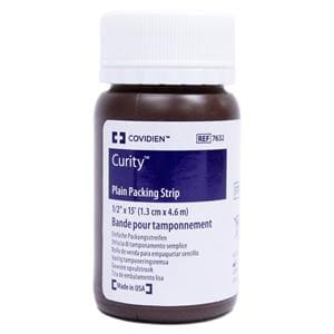 Curity 100% Cotton Strip Packing 1/2"x5yd Sterile