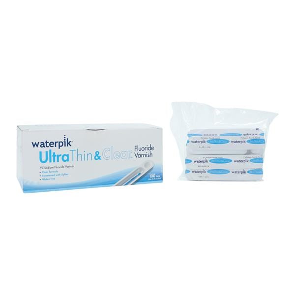 Waterpik Fluoride 5% Sod-Flrd Dspnsr Bx 5% Sodium Fluoride 0.4 mL Var Clr 100/Pk