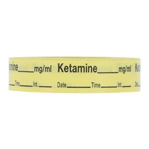 Anesthesia Label Ketamine mg/ml Yellow 1/2x500&quot; 333/Rl
