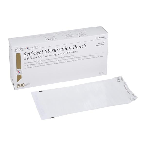 Maxima Sterilization Pouch Self Seal 5.25 in x 10 in 200/Bx