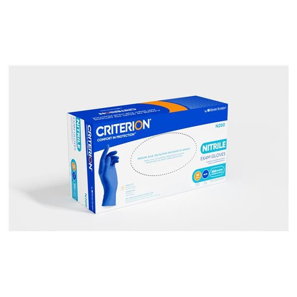 Criterion N200 Nitrile Exam Gloves X-Small Blue Non-Sterile 200/Bx