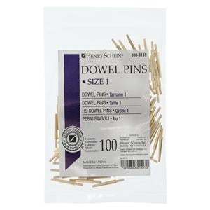 Dowel Pin Small Brass #1 100/Pk