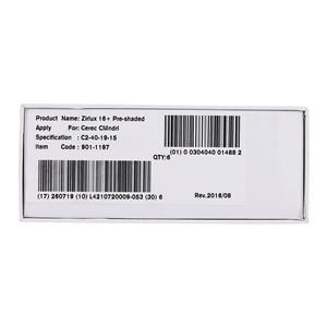 Zirlux 16+ Zirconia Block C2 40x19x15mm 6/PK