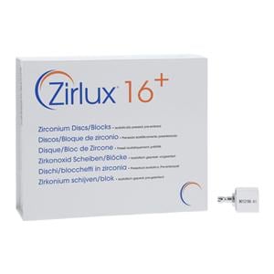 Zirlux 16+ Zirconia Block A1 20x19x15mm 10/Pk