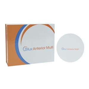 Zirlux Anterior Multi Zirconia Disc A1 98x10mm Ea