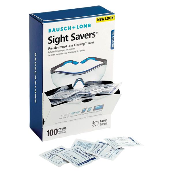 Bausch & Lomb Pre-Moistened Lens Cleaning Tissues 100/Box 100/Pk
