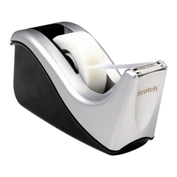 Scotch Desktop Tape Dispenser Silvertech Ea