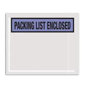 Packing List Enclosed" Envelope 4.5" x 5.5" Blue 1000/Pack 1000/Pk