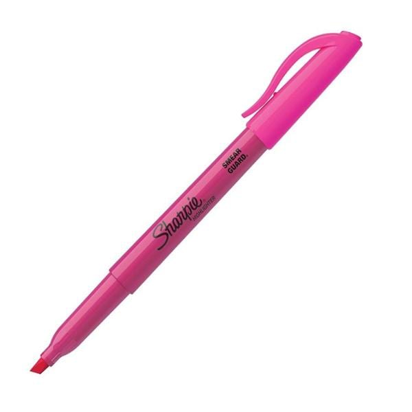 Sharpie Accent Pocket Highlighters Fluorescent Pink 12/Box 12/Pk