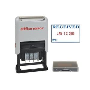 Self-Inking Dater With Extra Pad Received Red/Black Ink Ea