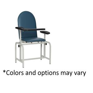 Blood Draw Chair Navy Steel 300lb Capacity Ea