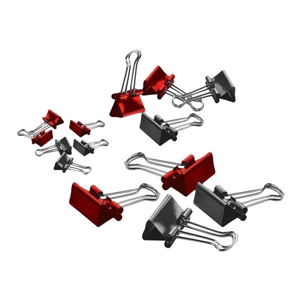 Bndr Clp Sm 3/4" Wd 3/8" Cap Asst 36/Pk 36/Pk