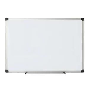 OD Non-Magnetic Melamine Dry-Ers Whiteboard 24x36" Almn Frm w/ Slvr Finish Ea