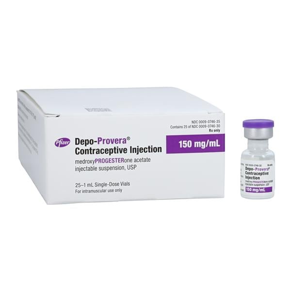 Depo-Provera Injection 150mg/mL SDV 1mL 25/Package