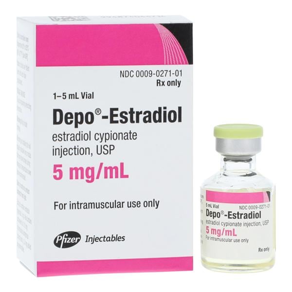 Depo-Estradiol Injection 5mg/mL Vial 5mL Each, 48 VL/CA