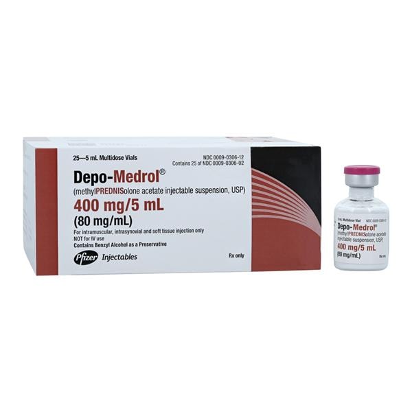 Depo-Medrol Injection 80mg/mL MDV 5mL 25/Package