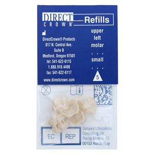 DirectCrown Crowns Size AC5 Upper Left Molar Replacement Crowns 8/Bx