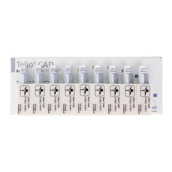 Telio CAD LT Milling Blocks Low Translucency B40L BL3 For PlanMill 9/Bx