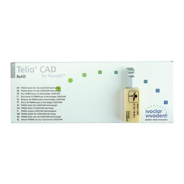 Telio CAD LT Milling Blocks Low Translucency B40L A2 For PlanMill 9/Bx