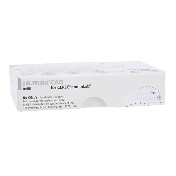 IPS e.max CAD LT Milling Blocks Low Translucency A16 (S) C1 For CEREC 5/Bx