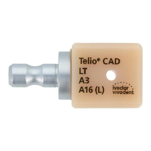 Telio CAD LT Milling Blocks Low Translucency A16 (L) A3 For CEREC 3/Bx