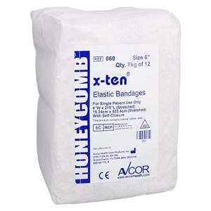 Honeycomb/X-Ten Compression Bandage Elastic 6x210" Beige Non-Sterile 12/Bx, 4 BX/CA