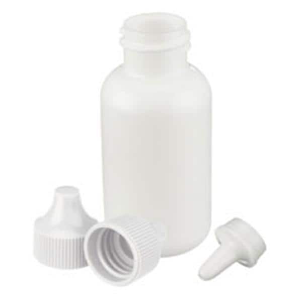 Wheaton Dropping Bottle LDPE White 30mL 144/Ca