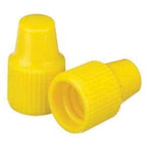 Wheaton Dropper Tip Cap Polypropylene Yellow 100/Ca