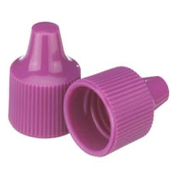 Wheaton Dropper Tip Cap Polypropylene Purple 100/Ca