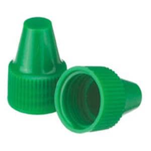 Wheaton Dropper Tip Cap Polypropylene Green 100/Ca