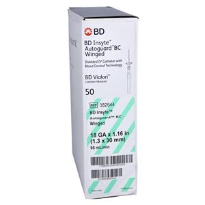 IV Catheter Shielded 18 Gauge 1.16" 50/Bx