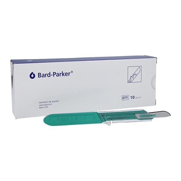 Bard-Parker Disp Safety Surgical Scalpel #10 Plastic/Stainless Steel Sterile