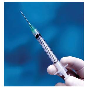 Integra Hypodermic Syringe/Needle 25gx1" 3cc Blue Dtchbl Ndl Sfty LDS 100/Bx