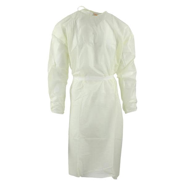 Isolation Gown AAMI Level 2 SMS Universal Yellow 10/Pk