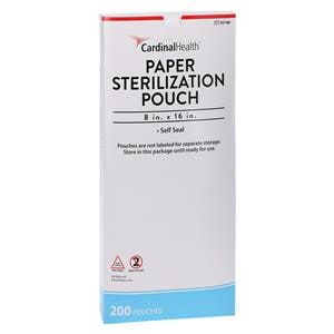 Sterilization Pouch Self Seal 8 in x 16 in 200/Bx, 4 BX/CA