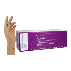 Protexis Neu-Thera Latex Surgical Gloves 6.5 Light Brown 50/Bx, 4 BX/CA