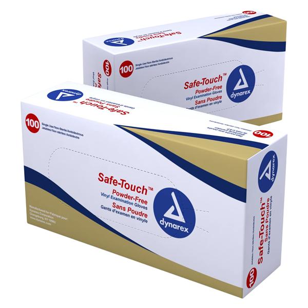 SafeTouch Vinyl Exam Gloves Large Clear Non-Sterile 1000/Ca