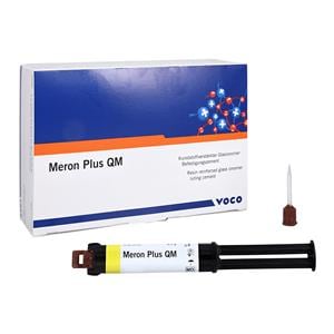 Meron Plus QM Luting Glass Ionomer Automix Cement White Syringe Refill 3/Pk