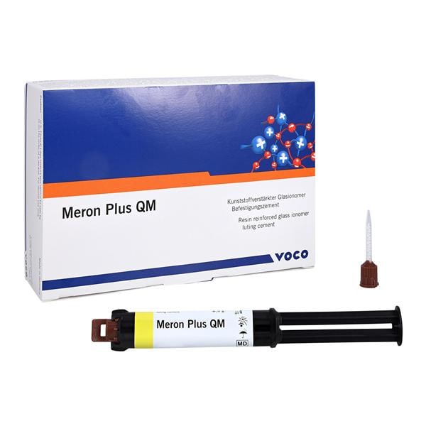 Meron Plus QM Luting Glass Ionomer Automix Cement White Syringe Refill 3/Pk