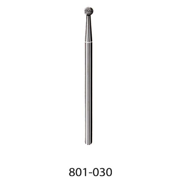 Express Line Diamond Bur Laboratory Handpiece Medium Round 801-030 5/Pk