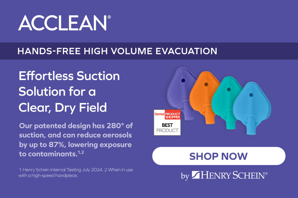 ACCLEAN Hands Free High Volume Evacuation