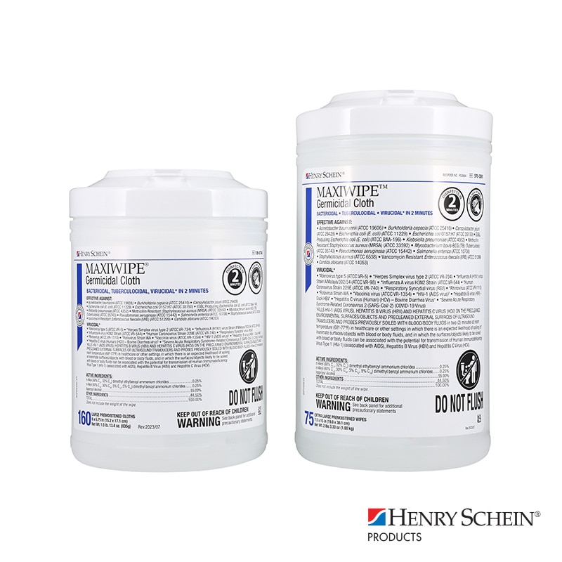 Henry Schein&reg; Brand &ndash; MAXIWIPE Germicidal Wipe