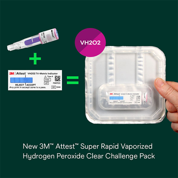 3M&trade; Attest&trade; Super Rapid Vaporized Hydrogen Peroxide Clear Challenge Pack &ndash; Henry Schein Medical