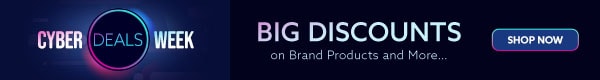 Cyber Week Deals! Big discounts on brand products and more.