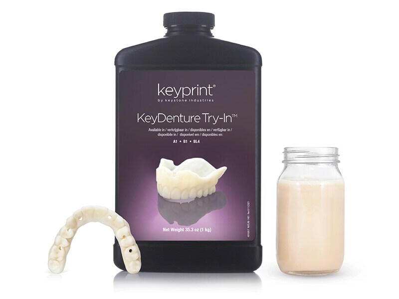 KeyPrint&reg; KeyDenture Try-In&trade; 3D Printing Resin